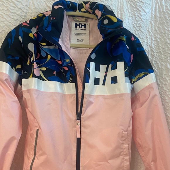 Helly Hansen Kids Colorful Raincoat - Pink and Blue - Picture 1 of 5
